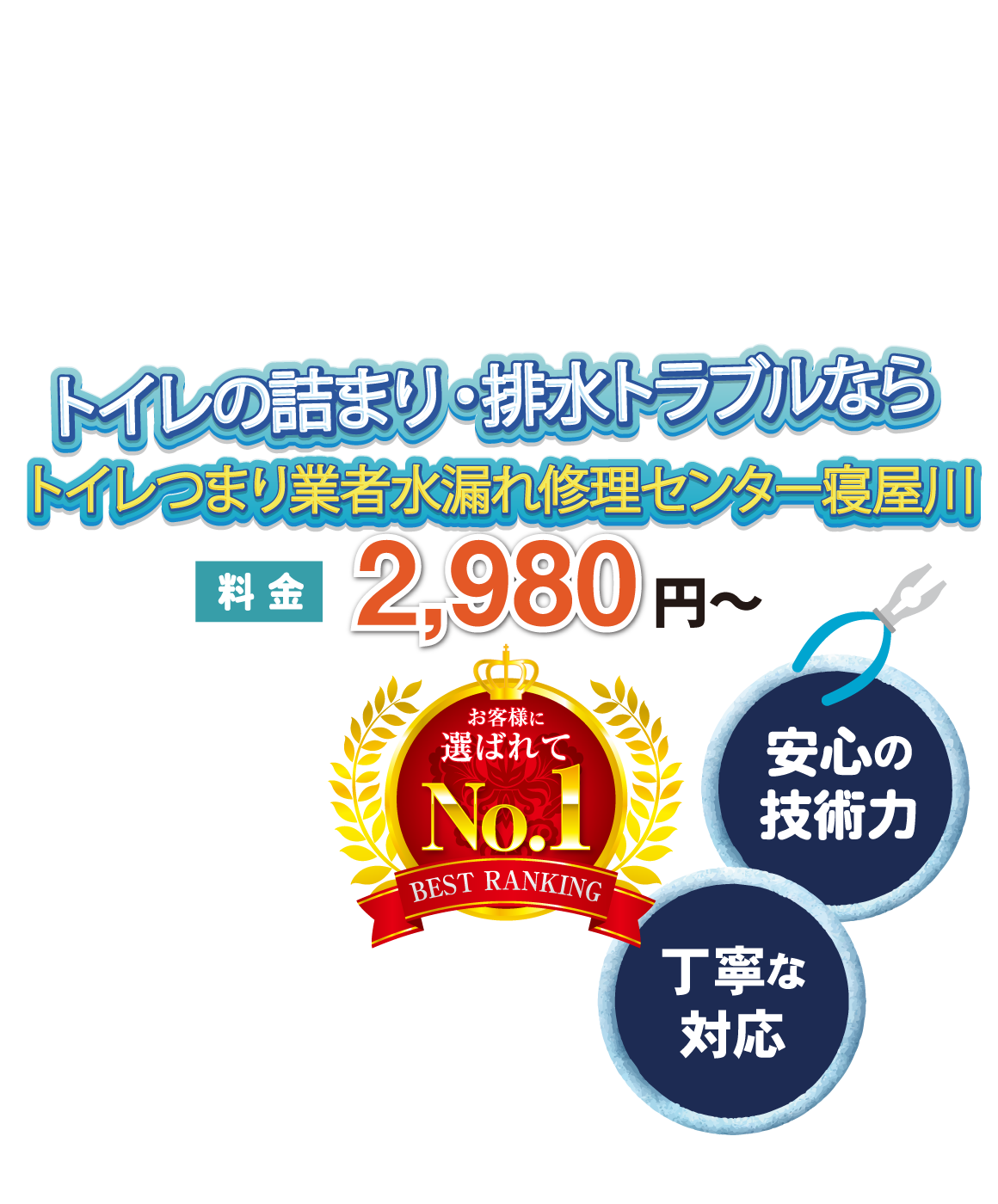 お風呂やトイレでの水漏れ・排水管など水回りの修理